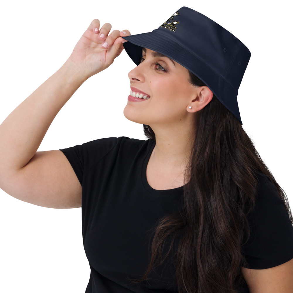 Fore & After the bucket hat in navy — left front